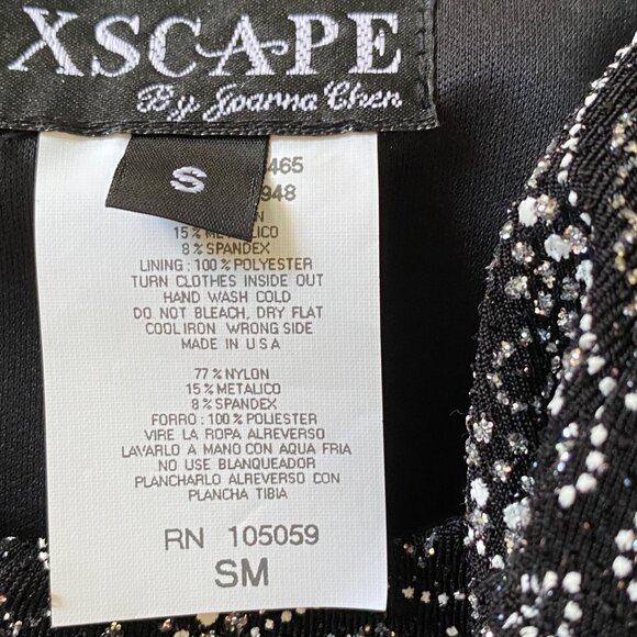 Xscape by Joanna Chen NWT Beaded Evening Two-Piece Jacket Set, Black Women's S - Picture 11 of 14